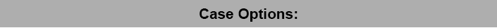 SPEEDBOX Case Options